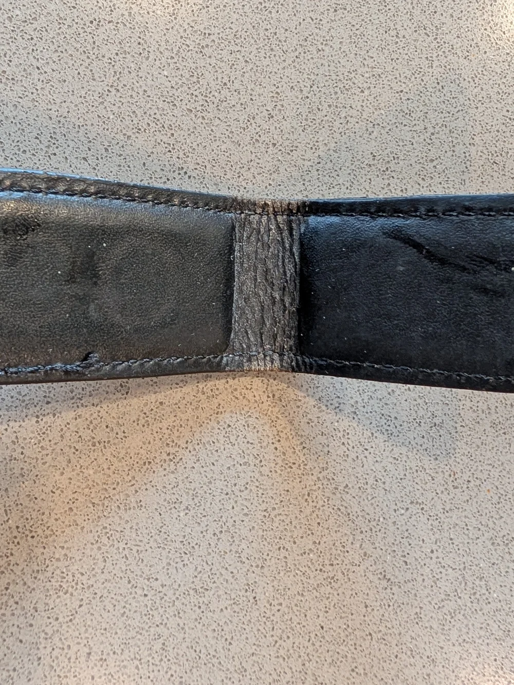 Harley-Davidson Black Leather Money Clip with Silver Bar & Shield